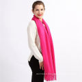 2017 cheap new design women fashion style custom rose red cashmere scarf